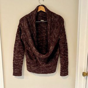 Rebecca Minkoff  deep cowl sweater wool alpaca purple Sweater Size Medium